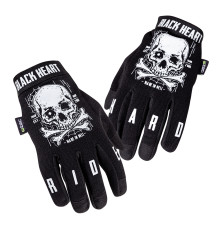  Мото-рукавиці W-TEC Web Skull - розмір L / чорні