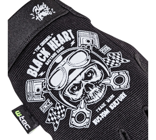 Мото-рукавиці W-TEC Black Heart Piston Skull - розмір XXL/чорний Мото-рукавиці W-TEC Black Heart Piston Skull - розмір XXL/чорний