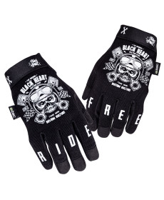  Мото-рукавиці W-TEC Black Heart Piston Skull - розмір 4XL/чорний