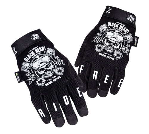 Мото-рукавиці W-TEC Black Heart Piston Skull - розмір 4XL/чорний Мото-рукавиці W-TEC Black Heart Piston Skull - розмір 4XL/чорний