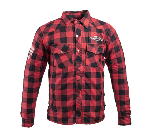 Cорочка Shirt W-TEC Black Heart Reginald - червоно-чорна Cорочка Shirt W-TEC Black Heart Reginald - червоно-чорна