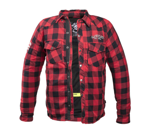 Cорочка Shirt W-TEC Black Heart Reginald - червоно-чорна Cорочка Shirt W-TEC Black Heart Reginald - червоно-чорна