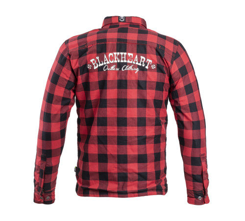 Cорочка Shirt W-TEC Black Heart Reginald - червоно-чорна Cорочка Shirt W-TEC Black Heart Reginald - червоно-чорна