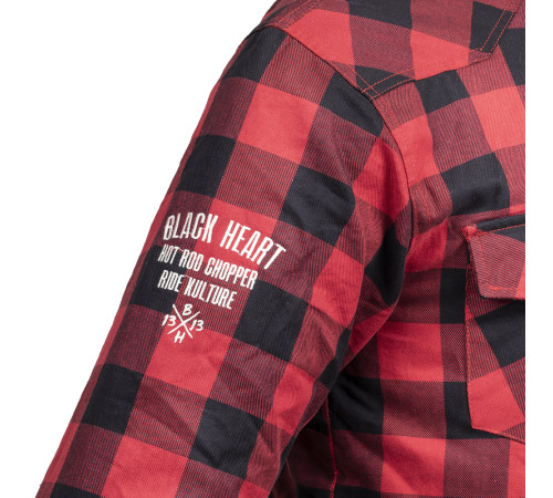 Cорочка Shirt W-TEC Black Heart Reginald - червоно-чорна Cорочка Shirt W-TEC Black Heart Reginald - червоно-чорна