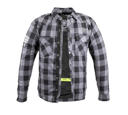 Сорочка Shirt W-TEC Black Heart Reginald - M/сіро-чорний Сорочка Shirt W-TEC Black Heart Reginald - M/сіро-чорний