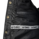 Шкіряний мотожилет W-TEC Rockridge - чорний / 4XL