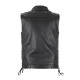 Шкіряний мотожилет W-TEC Highstake - чорний / 4XL