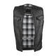 Шкіряний мотожилет W-TEC Losango - чорний - 5XL