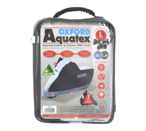 Чохол на мотоцикл Oxford Aquatex XL - сірий Чохол на мотоцикл Oxford Aquatex XL - сірий