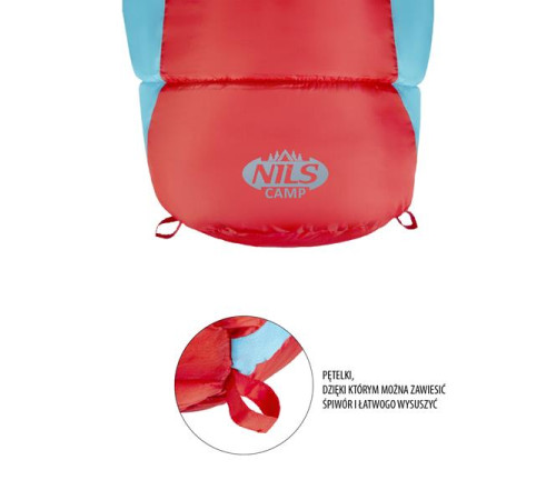 Спальний мішок NILS CAMP NC2012 червоно-блакитний Спальний мішок NILS CAMP NC2012 червоно-блакитний