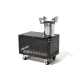 Піч дров'яна Mobi Garden NX22688001, чорна
