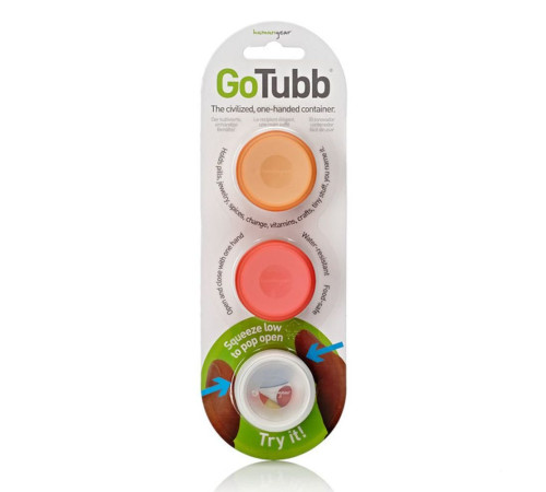 Набір контейнерів Humangear GoTubb 3-Pack Small Набір контейнерів Humangear GoTubb 3-Pack Small