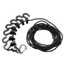 Мотузка з карабіном Mobi Garden NX21671055 430 см, чорна