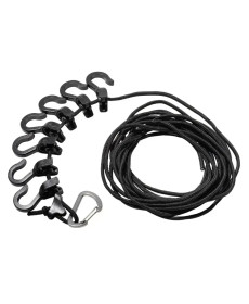 Мотузка з карабіном Mobi Garden NX21671055 430 см, чорна
