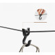 Мотузка з карабіном Mobi Garden NX21671055 430 см, чорна