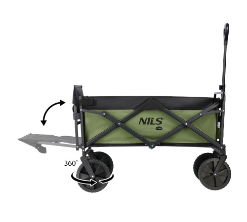 Візок розкладний NILS CAMP NC2602 150 л, зелений