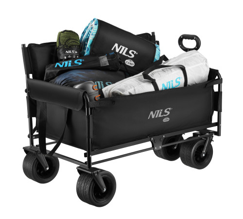 Візок розкладний NILS CAMP NC2606 140 л, чорний