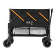 Візок розкладний NILS CAMP NC2607 XXL 160 л, чорно-оранжевий