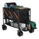 Візок розкладний NILS CAMP NC2607 XXL 160 л, чорно-оранжевий