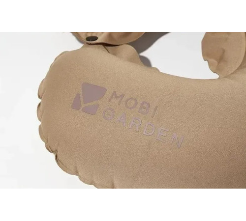 Подушка підголовник з насосом Mobi Garden NX22663028, бежева Подушка підголовник з насосом Mobi Garden NX22663028, бежева