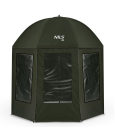 Парасоля рибальска з повним захистом NILS CAMP NC4701 250 х 220 см, темно-зелена