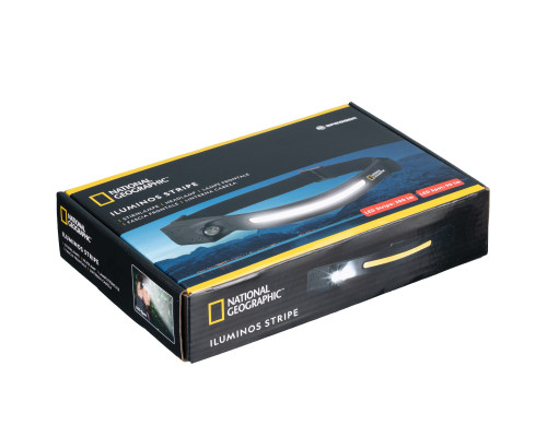 Ліхтар налобний National Geographic Iluminos Stripe 300 lm + 90 Lm USB Rechargeable (9082600)