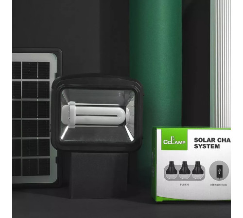 Ліхтар світлодіодний із сонячною панеллю Cclamp CL-01