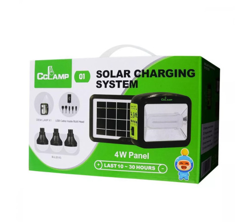 Ліхтар світлодіодний із сонячною панеллю Cclamp CL-01