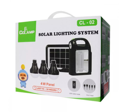 Ліхтар світлодіодний із сонячною панеллю Cclamp CL-02