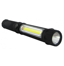  Ліхтарик Trixline C220 3W COB + 1W LED- чорний