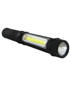  Ліхтарик Trixline C220 3W COB + 1W LED- чорний