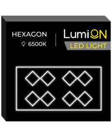 Світильник світлодіодний квадратний LumiOn L0-6, 485 x 244 см