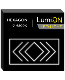 Світильник світлодіодний трикутний LumiOn L0-8, 485 x 244 см