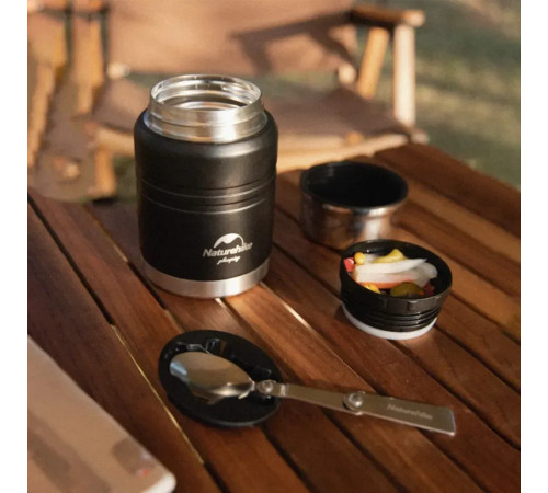 Термос Naturehike Stew beaker NH20SJ041 0,5 л, чорний Термос Naturehike Stew beaker NH20SJ041 0,5 л, чорний