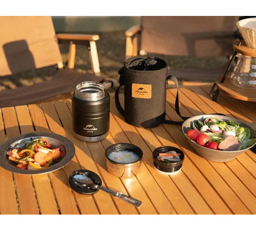 Термос Naturehike Stew beaker NH20SJ041 0,5 л, чорний Термос Naturehike Stew beaker NH20SJ041 0,5 л, чорний