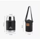 Термос Naturehike Stew beaker NH20SJ041 0,75 мл, чорний