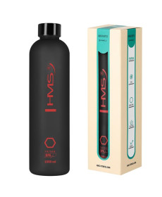 Пляшка для води спортивна HMS NCD61 1000 мл, чорна