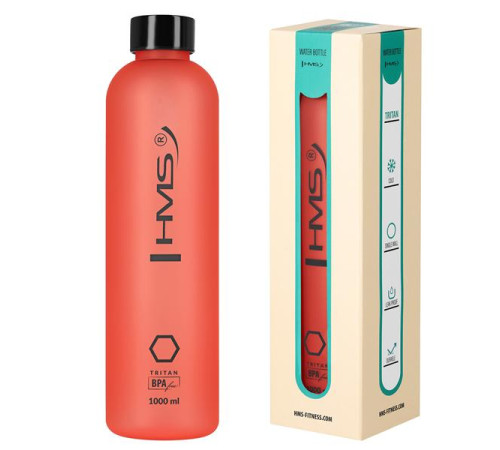 Пляшка для води спортивна HMS NCD61 1000 мл, червона
