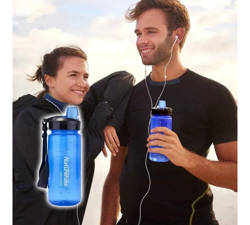 Пляшка для води Naturehike Sport NH61A060-B 0,5 л, блакитна Пляшка для води Naturehike Sport NH61A060-B 0,5 л, блакитна