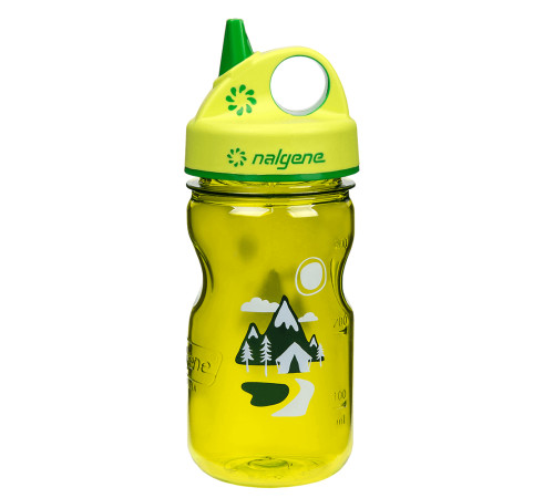Дитяча пляшка для води NALGENE Grip ‘n Gulp 350 мл - зелено-жовта Дитяча пляшка для води NALGENE Grip ‘n Gulp 350 мл - зелено-жовта