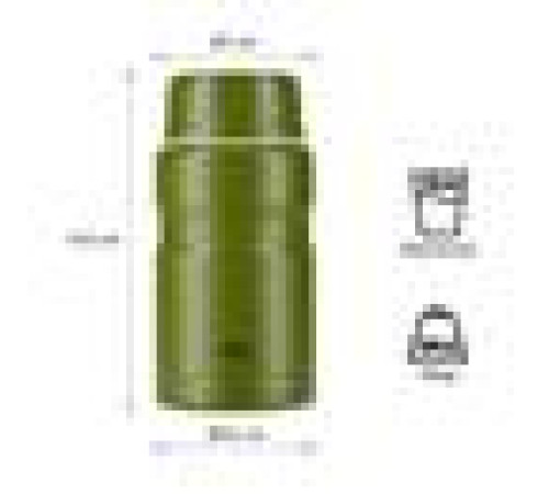 Термос NCT02 NILS CAMP 750мл зелений Термос NCT02 NILS CAMP 750мл зелений