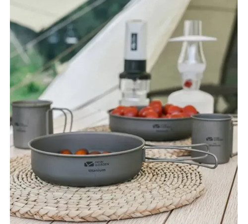 Сковорідка титанова Mobi Garden Saucepan S NX20666034, сіра Сковорідка титанова Mobi Garden Saucepan S NX20666034, сіра