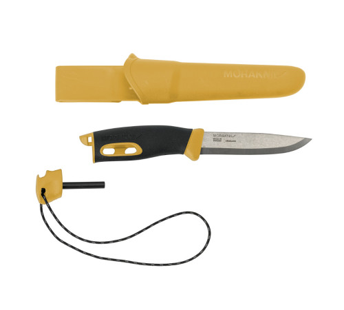 Ніж туристичний 2в1 Morakniv Companion Spark (S) - жовтий Ніж туристичний 2в1 Morakniv Companion Spark (S) - жовтий