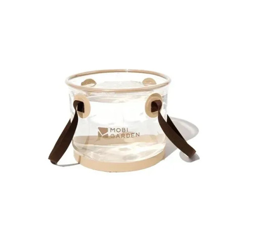 Відро складане Mobi Garden NX23690001 10 л, бежеве Відро складане Mobi Garden NX23690001 10 л, бежеве