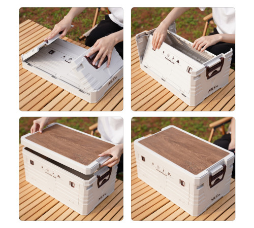 Ящик складаний 2в1 NILS CAMP NCB4002 32 л, бежевий