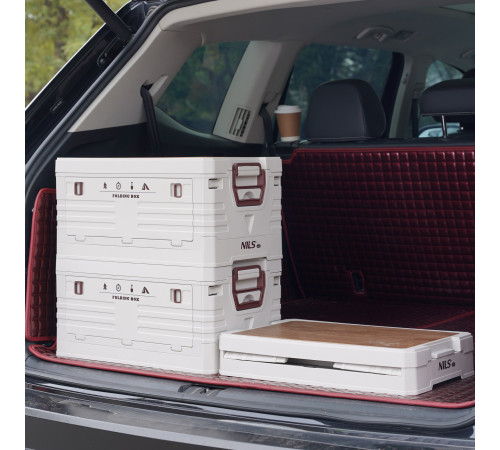 Ящик складаний 2в1 NILS CAMP NCB4002 32 л, бежевий