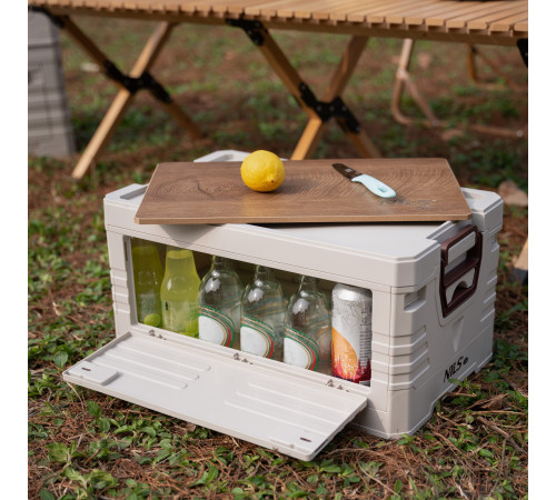 Ящик складаний 2в1 NILS CAMP NCB4002 32 л, бежевий