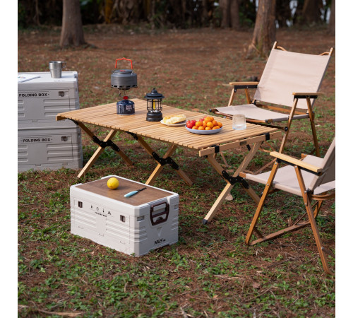 Ящик складаний 2в1 NILS CAMP NCB4002 32 л, бежевий