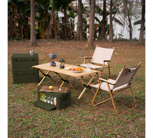 Ящик складаний 2в1 NILS CAMP NCB4002 32 л, зелений