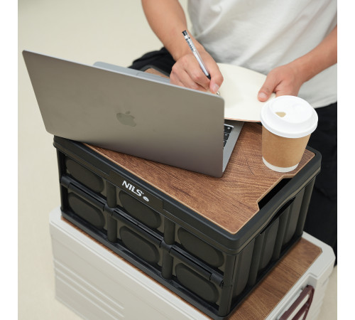 Ящик складаний 2в1 NILS CAMP NCB4005 20 л, чорний